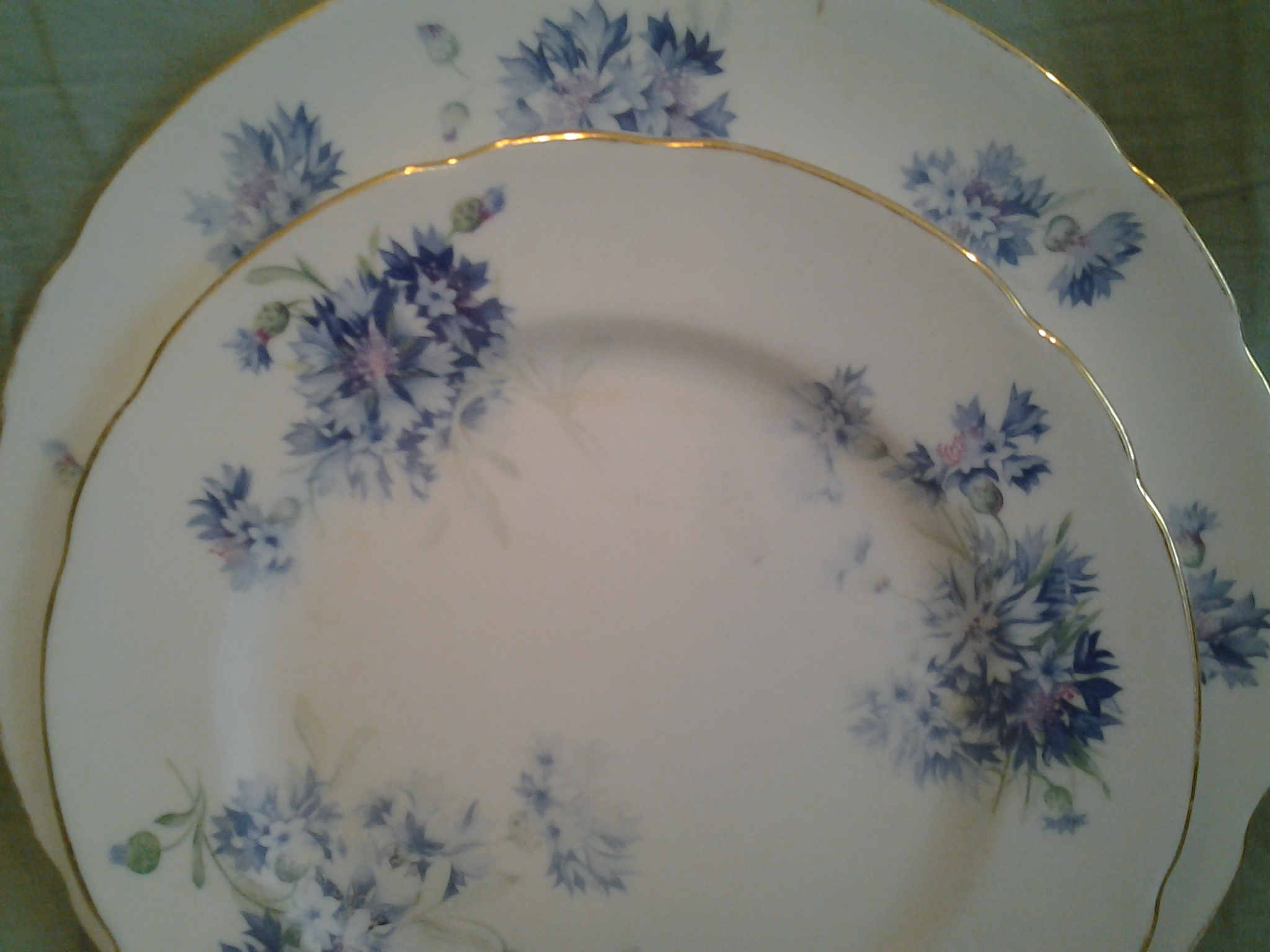 Vintage English Bone China "cornflower" Hammersley & Co T Goode Co